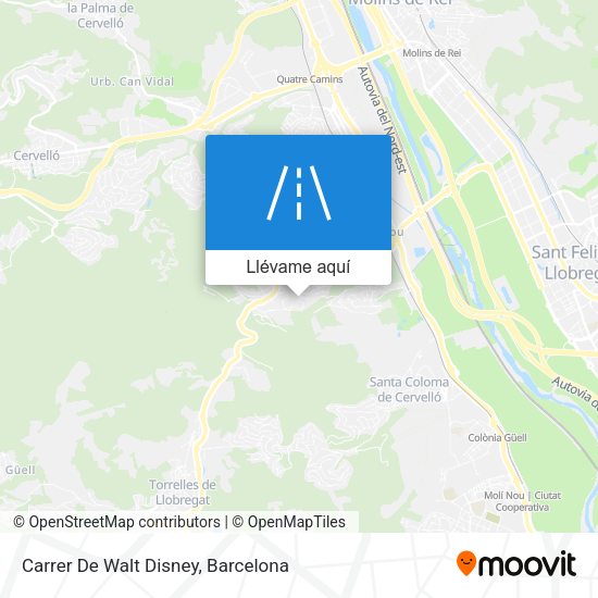 Mapa Carrer De Walt Disney
