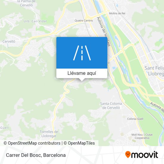 Mapa Carrer Del Bosc