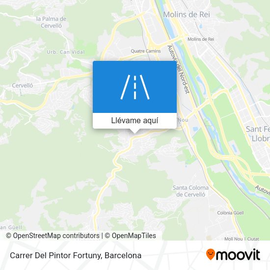 Mapa Carrer Del Pintor Fortuny
