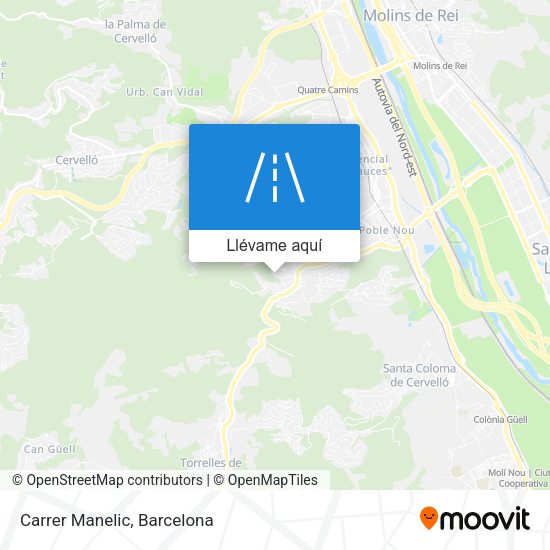 Mapa Carrer Manelic