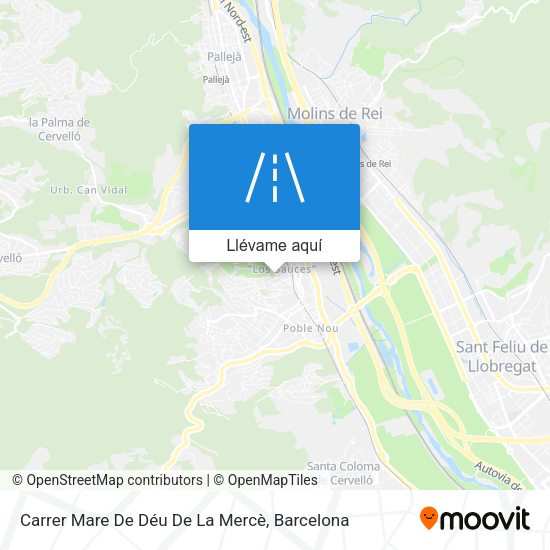 Mapa Carrer Mare De Déu De La Mercè