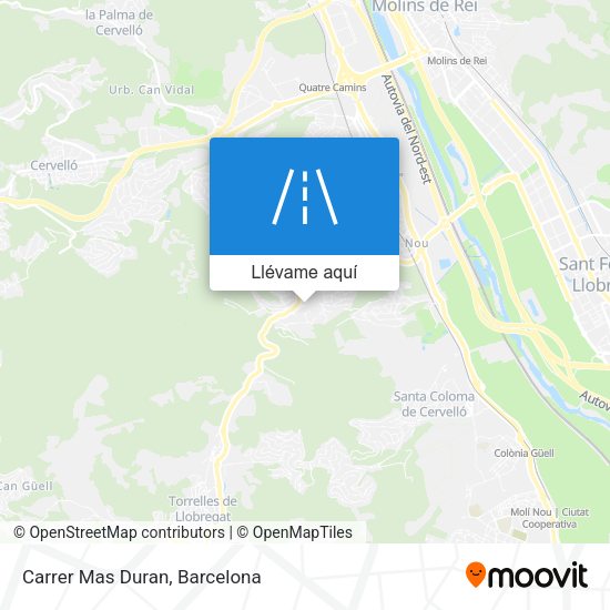 Mapa Carrer Mas Duran