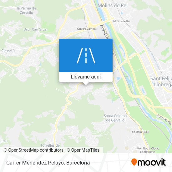 Mapa Carrer Menèndez Pelayo