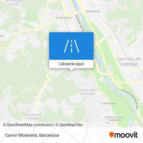Mapa Carrer Moreneta