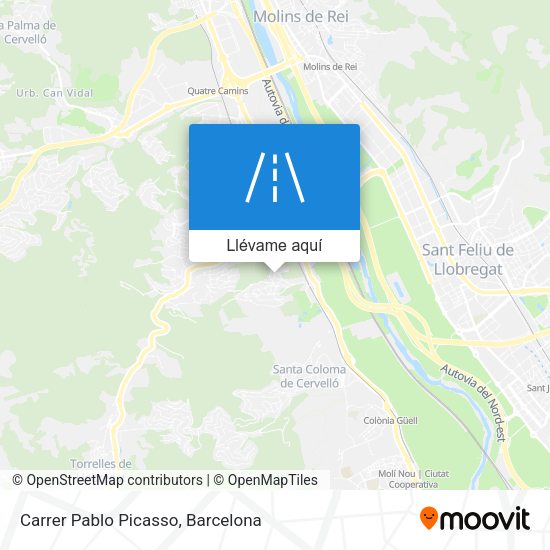 Mapa Carrer Pablo Picasso