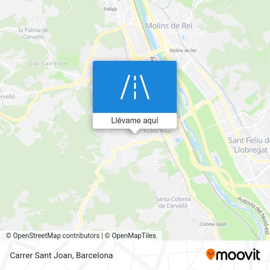Mapa Carrer Sant Joan