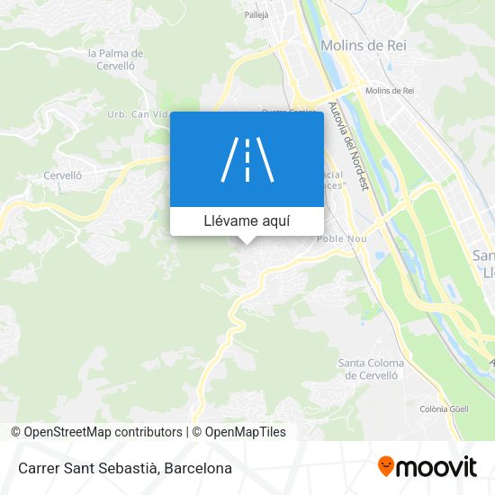 Mapa Carrer Sant Sebastià