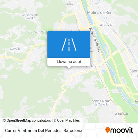 Mapa Carrer Vilafranca Del Penedès