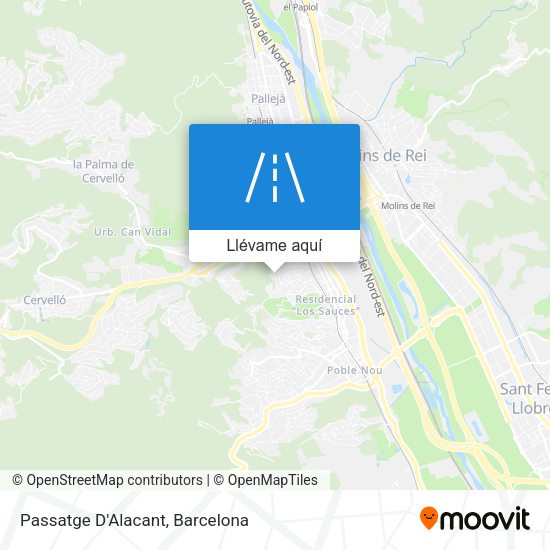 Mapa Passatge D'Alacant