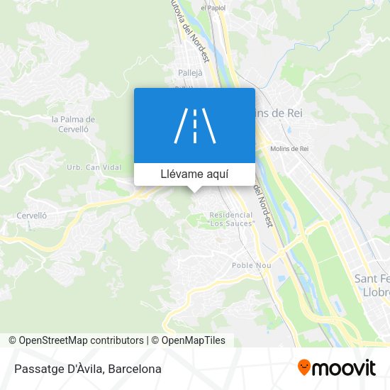 Mapa Passatge D'Àvila