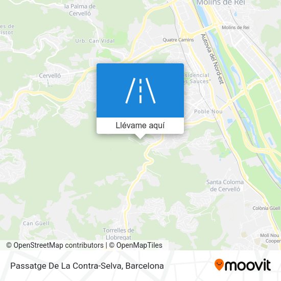 Mapa Passatge De La Contra-Selva