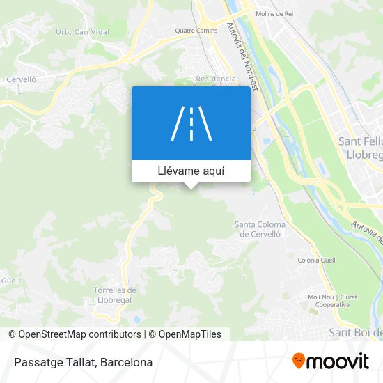 Mapa Passatge Tallat