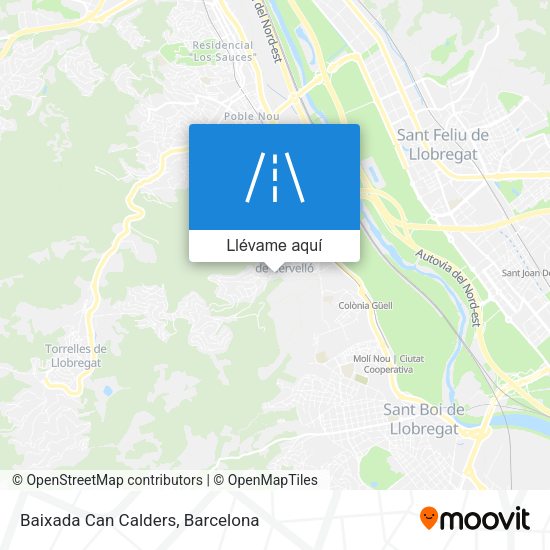 Mapa Baixada Can Calders