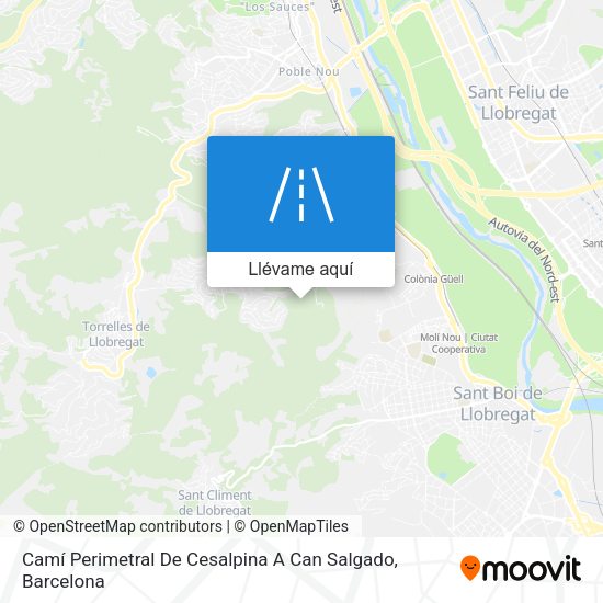 Mapa Camí Perimetral De Cesalpina A Can Salgado