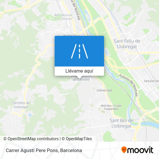 Mapa Carrer Agustí Pere Pons