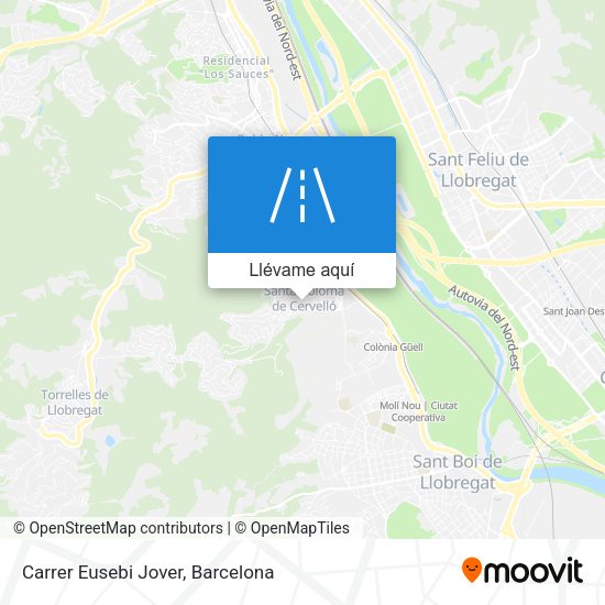 Mapa Carrer Eusebi Jover