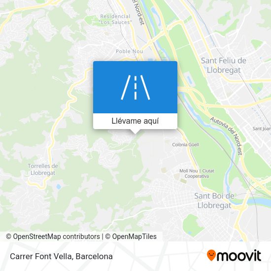 Mapa Carrer Font Vella