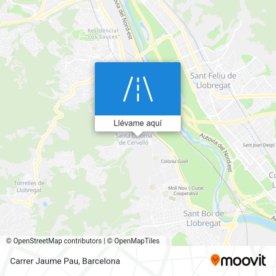 Mapa Carrer Jaume Pau