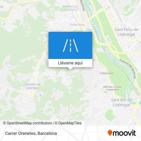 Mapa Carrer Orenetes