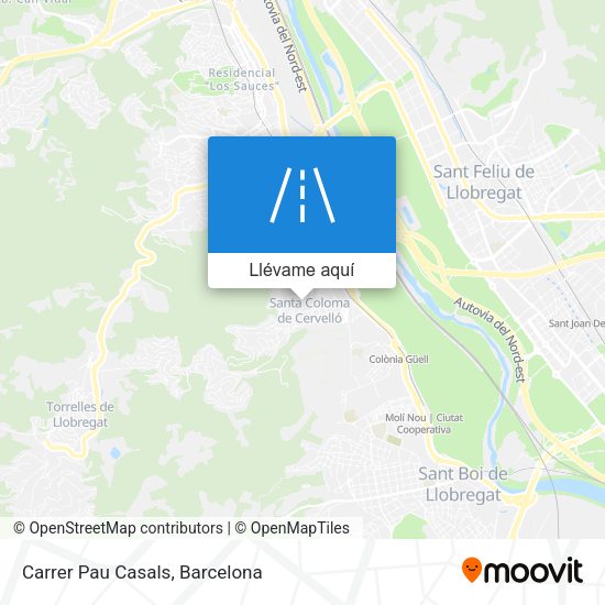 Mapa Carrer Pau Casals