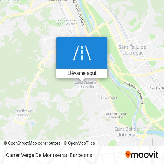 Mapa Carrer Verge De Montserrat