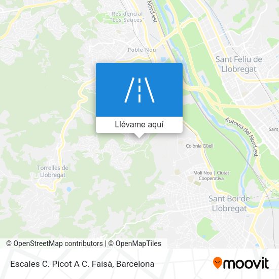 Mapa Escales C. Picot A C. Faisà