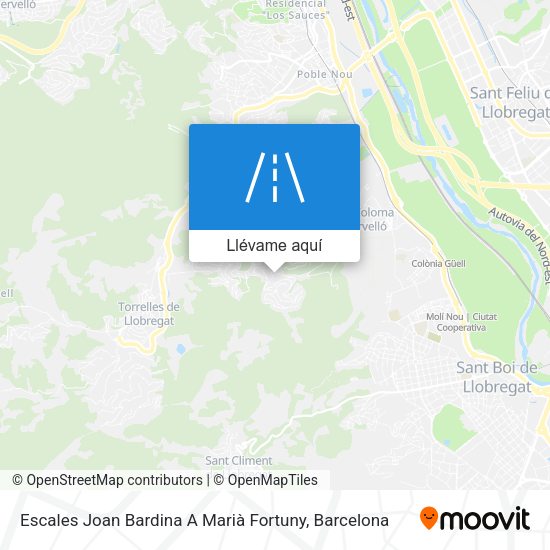 Mapa Escales Joan Bardina A Marià Fortuny