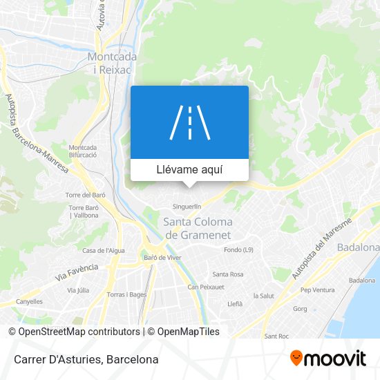 Mapa Carrer D'Asturies