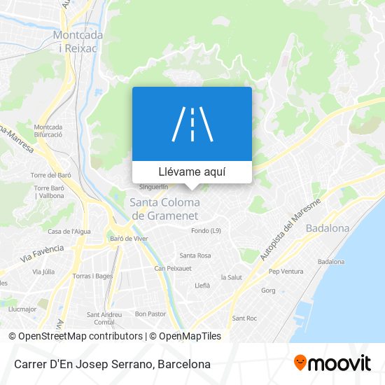Mapa Carrer D'En Josep Serrano