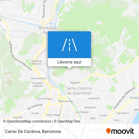 Mapa Carrer De Cordova