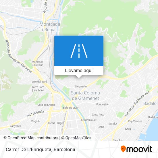 Mapa Carrer De L'Enriqueta