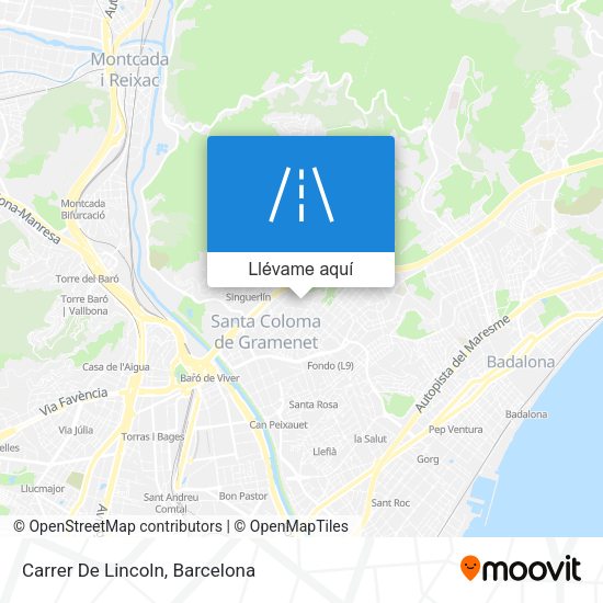 Mapa Carrer De Lincoln