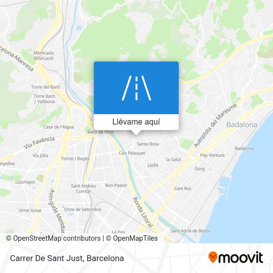 Mapa Carrer De Sant Just