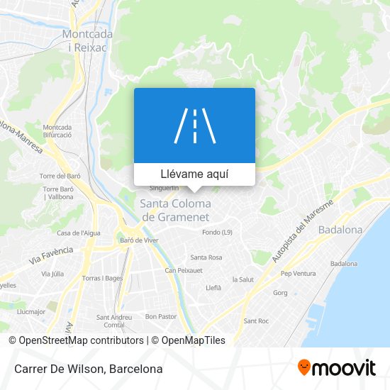 Mapa Carrer De Wilson