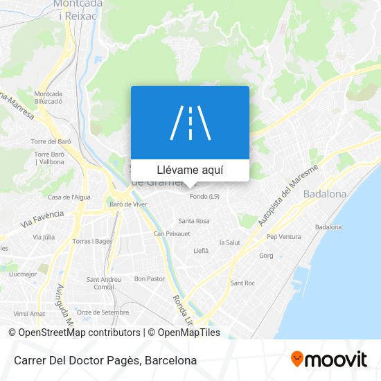 Mapa Carrer Del Doctor Pagès