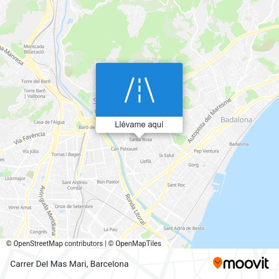 Mapa Carrer Del Mas Mari
