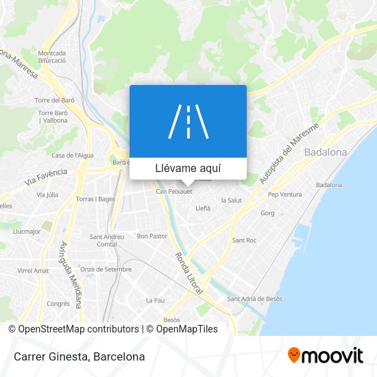 Mapa Carrer Ginesta