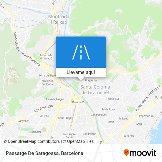 Mapa Passatge De Saragossa
