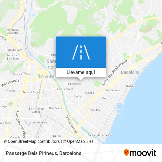 Mapa Passatge Dels Pirineus