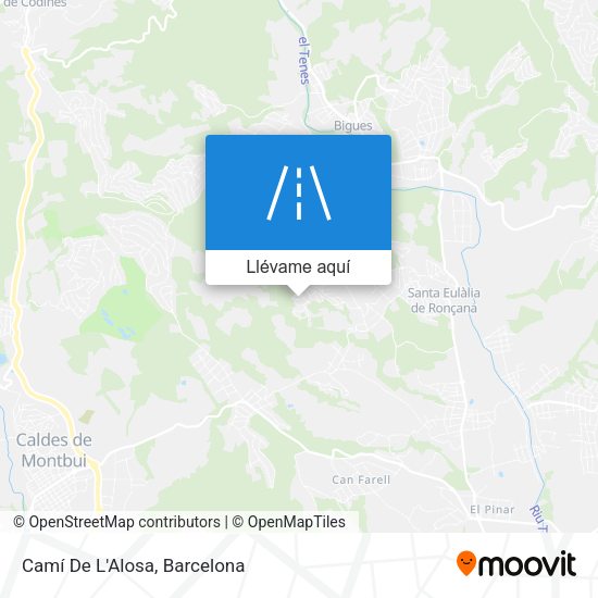 Mapa Camí De L'Alosa