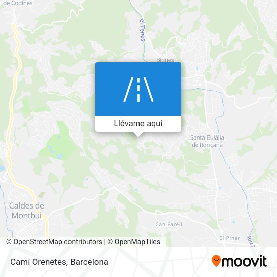 Mapa Camí Orenetes