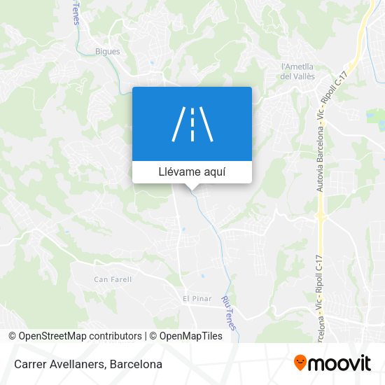 Mapa Carrer Avellaners