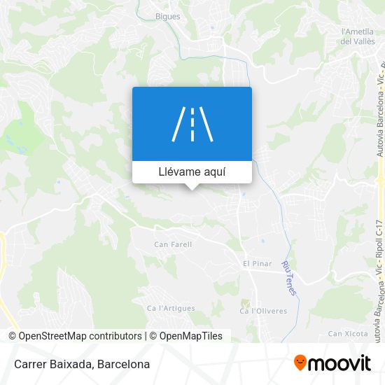 Mapa Carrer Baixada
