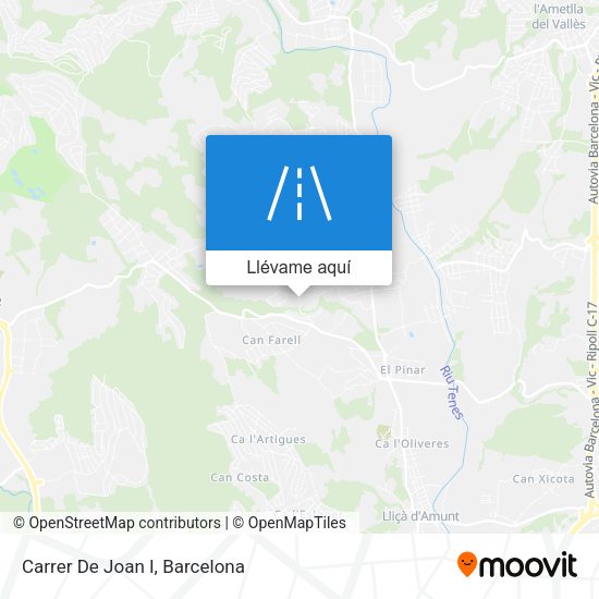 Mapa Carrer De Joan I