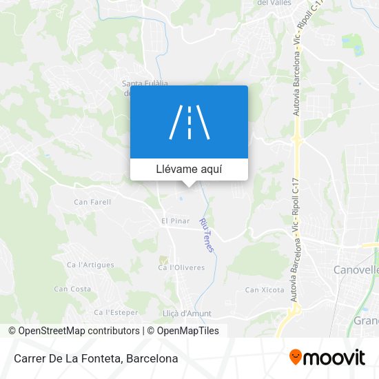 Mapa Carrer De La Fonteta