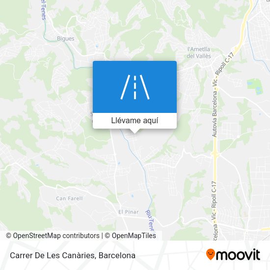 Mapa Carrer De Les Canàries