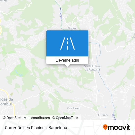 Mapa Carrer De Les Piscines