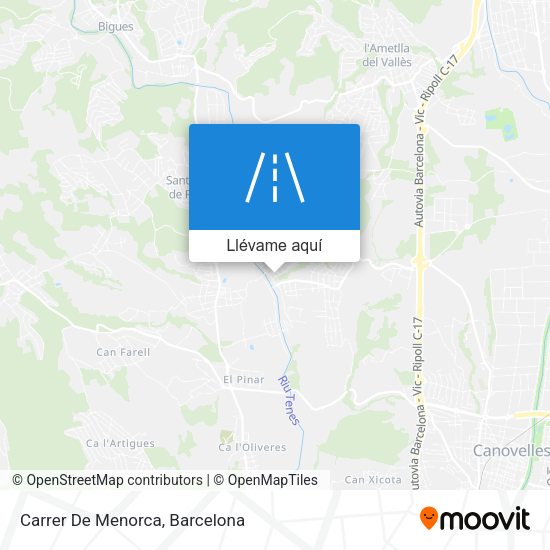 Mapa Carrer De Menorca