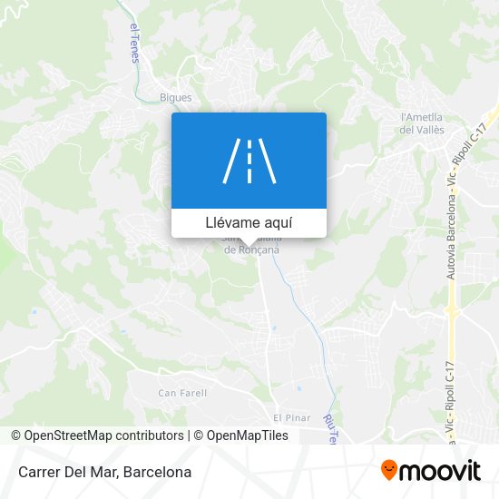 Mapa Carrer Del Mar