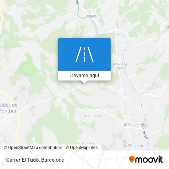 Mapa Carrer El Tudó
